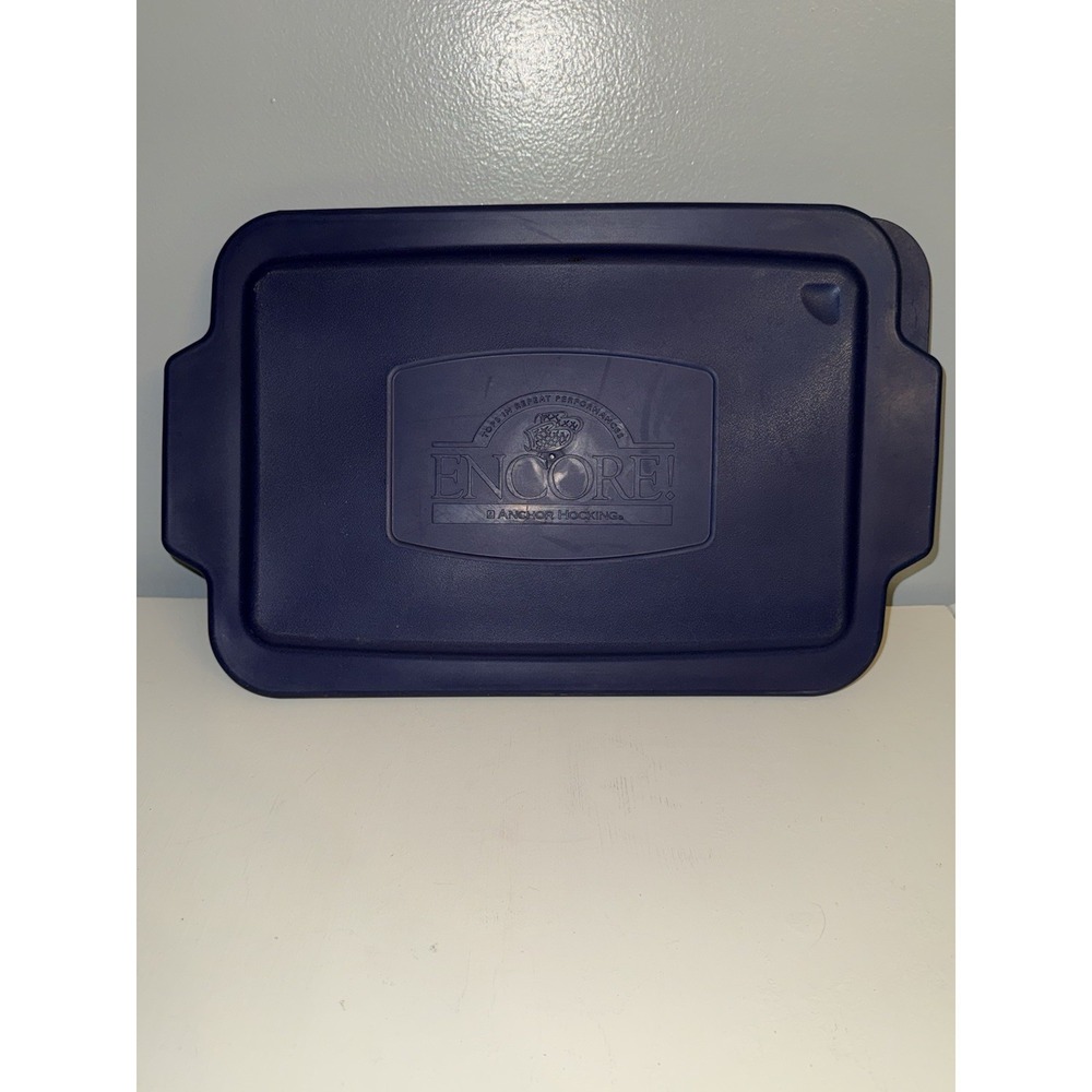 Anchor Hocking Blue 3 Qt Baking Dish Replacement Cover Lid ONLY 5916-11 Z8177